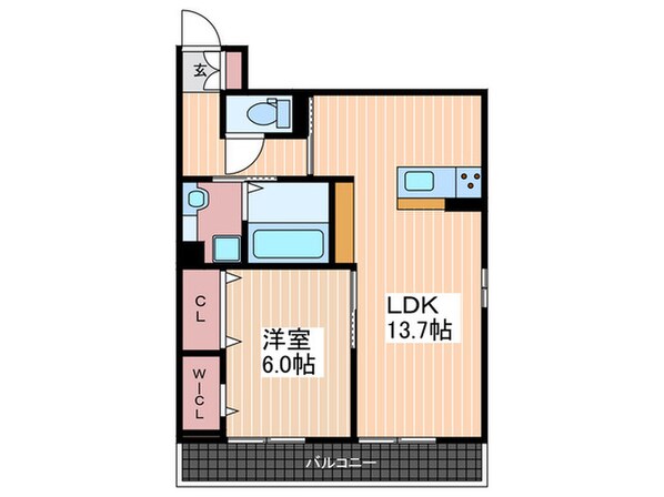 ドゥズィエム串戸の物件間取画像